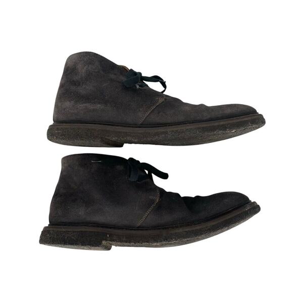 M. Gemi Italy Suede Chukka Boots Ankle Gray Size 42.5 Mens - Picture 9 of 14